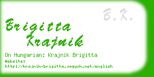 brigitta krajnik business card